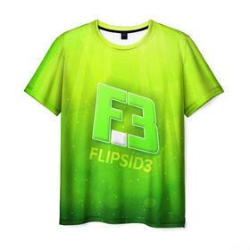 Мужская футболка 3D с принтом flipsid3 3 в Тюмени, 100% полиэфир | прямой крой, круглый вырез горловины, длина до линии бедер | Тематика изображения на принте: flipsid