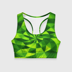 Женский спортивный топ 3D с принтом Текстура в Тюмени, 82% полиэстер, 18% спандекс Ткань безопасна для здоровья, позволяет коже дышать, не мнется и не растягивается |  | 3д | абстракция | зеленая | квадраты | новые | популярные | текстура