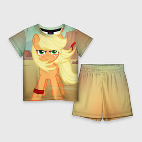 Детский костюм с шортами 3D с принтом Stop в Тюмени,  |  | my little pony | луна | пинки пай | пони | рарити | рейнбоу дэш | селестия | сумеречная искорка | флаттершай | эплджек