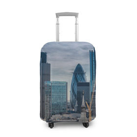 Чехол для чемодана 3D с принтом London в Тюмени, 86% полиэфир, 14% спандекс | двустороннее нанесение принта, прорези для ручек и колес | england | europe | london | англия | великобритания | высотки | королева | лондон | мегаполис | туризм