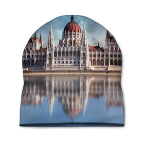 Шапка 3D с принтом Будапешт в Тюмени, 100% полиэстер | универсальный размер, печать по всей поверхности изделия | budapest | europe | hungary | будапешт | венгрия | европа | ес | отпуск | туризм