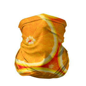 Бандана-труба 3D с принтом Апельсины в Тюмени, 100% полиэстер, ткань с особыми свойствами — Activecool | плотность 150‒180 г/м2; хорошо тянется, но сохраняет форму | апельсин | долька | цитрус