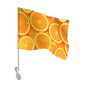 Флаг для автомобиля с принтом Апельсины в Тюмени, 100% полиэстер | Размер: 30*21 см | апельсин | долька | цитрус