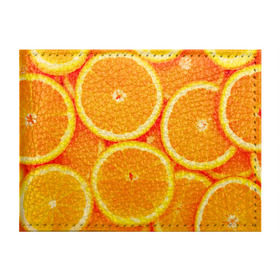 Обложка для студенческого билета с принтом Апельсины в Тюмени, натуральная кожа | Размер: 11*8 см; Печать на всей внешней стороне | апельсин | долька | цитрус