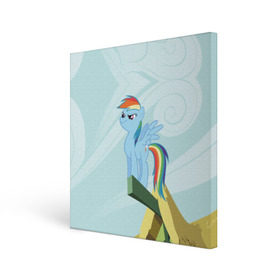 Холст квадратный с принтом Rainbow в Тюмени, 100% ПВХ |  | my little pony | луна | пинки пай | пони | рарити | рейнбоу дэш | селестия | сумеречная искорка | флаттершай | эплджек