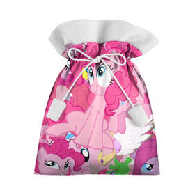 Подарочный 3D мешок с принтом Pinky Pie в Тюмени, 100% полиэстер | Размер: 29*39 см | my little pony | луна | пинки пай | пони | рарити | рейнбоу дэш | селестия | сумеречная искорка | флаттершай | эплджек