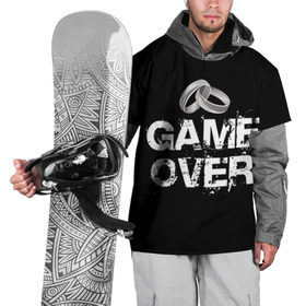 Накидка на куртку 3D с принтом Game over в Тюмени, 100% полиэстер |  | Тематика изображения на принте: братва жениха | жених | мальчишник | мафия жениха