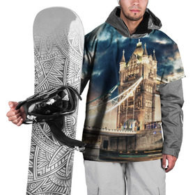 Накидка на куртку 3D с принтом Англия в Тюмени, 100% полиэстер |  | england | europe | london | англия | биг бен | великобритания | высотки | королева | лондон | мегаполис | тауэрский мост | туризм