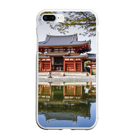 Чехол для iPhone 7Plus/8 Plus матовый с принтом Япония в Тюмени, Силикон | Область печати: задняя сторона чехла, без боковых панелей | japan | азия | пагода | пейзаж