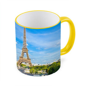 Кружка 3D с принтом Париж в Тюмени, керамика | ёмкость 330 мл | Тематика изображения на принте: france | paris | париж | франция | эйфелева башня