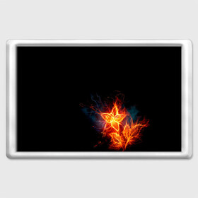 Магнит 45*70 с принтом Огненный цветок в Тюмени, Пластик | Размер: 78*52 мм; Размер печати: 70*45 | огненный | огонь | пламя | цветок | цветы