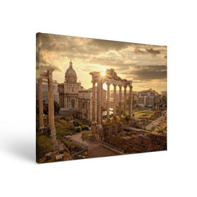 Холст прямоугольный с принтом Рим в Тюмени, 100% ПВХ |  | europe | italy | rome | vatican | архитектура | ватикан | европа | италия | папа римский | развалины | рим | руины