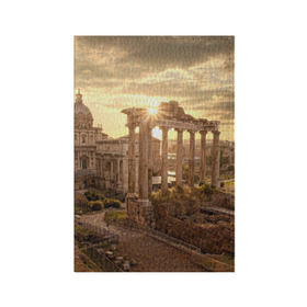 Обложка для паспорта матовая кожа с принтом Рим в Тюмени, натуральная матовая кожа | размер 19,3 х 13,7 см; прозрачные пластиковые крепления | Тематика изображения на принте: europe | italy | rome | vatican | архитектура | ватикан | европа | италия | папа римский | развалины | рим | руины