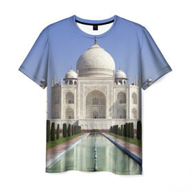 Мужская футболка 3D с принтом Индия в Тюмени, 100% полиэфир | прямой крой, круглый вырез горловины, длина до линии бедер | goa | india | mumbai | new delhi | taj mahal | гоа | индия | каникулы | мавзолей | мечеть | мумбай | нью дели | отдых | отпуск | приключения | тадж махал | туризм