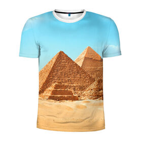 Мужская футболка 3D спортивная с принтом Египет в Тюмени, 100% полиэстер с улучшенными характеристиками | приталенный силуэт, круглая горловина, широкие плечи, сужается к линии бедра | africa | cairo | egypt | африка | верблюд | дайвинг | египет | жара | зной | каир | каникулы | отдых | отпуск | песок | пирамида хеопса | пирамиды | пустыня | солнце | туризм | хургада