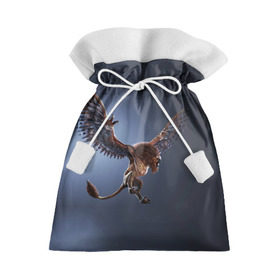 Подарочный 3D мешок с принтом Грифон Атакует в Тюмени, 100% полиэстер | Размер: 29*39 см | gerald | wild hunt | witcher | ведьмак | геральд | дикая охота | цири