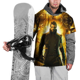 Накидка на куртку 3D с принтом Deus Ex в Тюмени, 100% полиэстер |  | deus ex | human revolution | mankind divided | адам дженсен | деус экс
