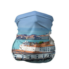 Бандана-труба 3D с принтом Венеция в Тюмени, 100% полиэстер, ткань с особыми свойствами — Activecool | плотность 150‒180 г/м2; хорошо тянется, но сохраняет форму | 