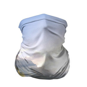 Бандана-труба 3D с принтом Горное озеро в Тюмени, 100% полиэстер, ткань с особыми свойствами — Activecool | плотность 150‒180 г/м2; хорошо тянется, но сохраняет форму | Тематика изображения на принте: горы | лес | небо | озеро