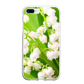 Чехол для iPhone 7Plus/8 Plus матовый с принтом Ландыши в Тюмени, Силикон | Область печати: задняя сторона чехла, без боковых панелей | весна | ландыш | цветок