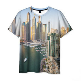 Мужская футболка 3D с принтом Dubai в Тюмени, 100% полиэфир | прямой крой, круглый вырез горловины, длина до линии бедер | Тематика изображения на принте: dubai | абу даби | арабские эмираты | ближний восток | богатство | бурдж халифа | дубай | изобилие | каникулы | мегаполис | нефть | оаэ | отпуск | персидский залив | роскошь | технологии | туризм | шейхи
