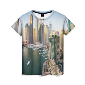 Женская футболка 3D с принтом Dubai в Тюмени, 100% полиэфир ( синтетическое хлопкоподобное полотно) | прямой крой, круглый вырез горловины, длина до линии бедер | Тематика изображения на принте: dubai | абу даби | арабские эмираты | ближний восток | богатство | бурдж халифа | дубай | изобилие | каникулы | мегаполис | нефть | оаэ | отпуск | персидский залив | роскошь | технологии | туризм | шейхи