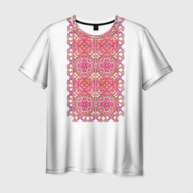 Мужская футболка 3D с принтом Вышивка 5 в Тюмени, 100% полиэфир | прямой крой, круглый вырез горловины, длина до линии бедер | ukraine | вышивка | украина
