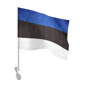 Флаг для автомобиля с принтом Эстония в Тюмени, 100% полиэстер | Размер: 30*21 см | страна | эстония | эстонская республика