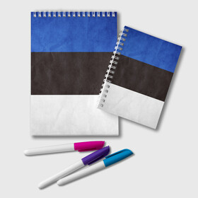 Блокнот с принтом Эстония в Тюмени, 100% бумага | 48 листов, плотность листов — 60 г/м2, плотность картонной обложки — 250 г/м2. Листы скреплены удобной пружинной спиралью. Цвет линий — светло-серый
 | страна | эстония | эстонская республика
