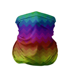 Бандана-труба 3D с принтом Аппликация в Тюмени, 100% полиэстер, ткань с особыми свойствами — Activecool | плотность 150‒180 г/м2; хорошо тянется, но сохраняет форму | абстракция | в клеточку | ёлочка | квадрат | радуга | тиснение | узор