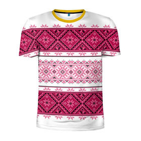 Мужская футболка 3D спортивная с принтом Вышивка 34 в Тюмени, 100% полиэстер с улучшенными характеристиками | приталенный силуэт, круглая горловина, широкие плечи, сужается к линии бедра | belarus | беларусь | вышивка