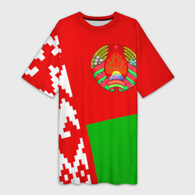 Платье-футболка 3D с принтом Беларусь 2 в Тюмени,  |  | belarus | беларусь