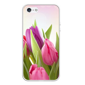 Чехол для iPhone 5/5S матовый с принтом Тюльпаны в Тюмени, Силикон | Область печати: задняя сторона чехла, без боковых панелей | 8 марта | аромат | букет | вазон | великолепие | дача | девушки | женщины | краски | красота | куст | лужайка | милые цветы | огород | палитра | прелесть | радуга | растение | тюльпаны
