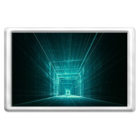 Магнит 45*70 с принтом Цифровой тоннель в Тюмени, Пластик | Размер: 78*52 мм; Размер печати: 70*45 | глубины сознания | интернет | коридор | матрица | оптическая иллюзия | секрет | сеть | тайна | тоннель