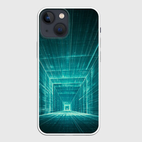 Чехол для iPhone 13 mini с принтом Цифровой тоннель в Тюмени,  |  | глубины сознания | интернет | коридор | матрица | оптическая иллюзия | секрет | сеть | тайна | тоннель