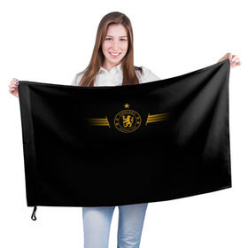 Флаг 3D с принтом CHELSEA в Тюмени, 100% полиэстер | плотность ткани — 95 г/м2, размер — 67 х 109 см. Принт наносится с одной стороны | chelsea | англия | премьер лига | футбол | челси