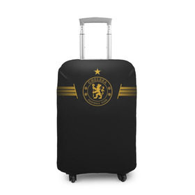 Чехол для чемодана 3D с принтом CHELSEA в Тюмени, 86% полиэфир, 14% спандекс | двустороннее нанесение принта, прорези для ручек и колес | chelsea | англия | премьер лига | футбол | челси