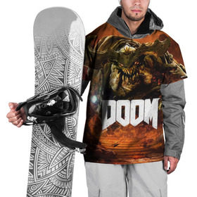 Накидка на куртку 3D с принтом Doom 4 Hell Cyberdemon в Тюмени, 100% полиэстер |  | cyberdemon | demon | doom | hell | дум