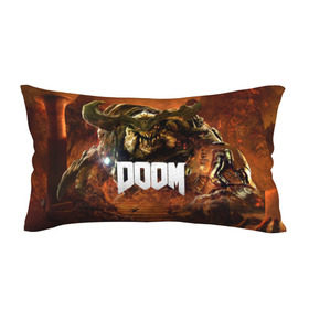 Подушка 3D антистресс с принтом Doom 4 Hell Cyberdemon в Тюмени, наволочка — 100% полиэстер, наполнитель — вспененный полистирол | состоит из подушки и наволочки на молнии | cyberdemon | demon | doom | hell | дум