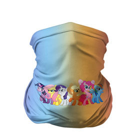 Бандана-труба 3D с принтом My little pony 1 в Тюмени, 100% полиэстер, ткань с особыми свойствами — Activecool | плотность 150‒180 г/м2; хорошо тянется, но сохраняет форму | my little pony