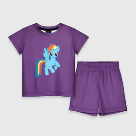 Детский костюм с шортами 3D с принтом Me little pony 5 в Тюмени,  |  | my little pony