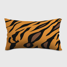 Подушка 3D антистресс с принтом Шерсть тигра в Тюмени, наволочка — 100% полиэстер, наполнитель — вспененный полистирол | состоит из подушки и наволочки на молнии | оранжевый | текстура | тигр