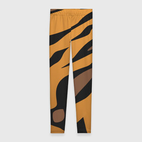 Леггинсы 3D с принтом Шерсть тигра в Тюмени, 80% полиэстер, 20% эластан | Эластичный пояс, зауженные к низу, низкая посадка | Тематика изображения на принте: оранжевый | текстура | тигр