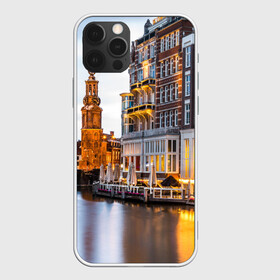 Чехол для iPhone 12 Pro с принтом Амстердам в Тюмени, силикон | область печати: задняя сторона чехла, без боковых панелей | Тематика изображения на принте: нидерланды | пейзаж