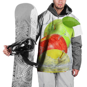 Накидка на куртку 3D с принтом Яблоки в Тюмени, 100% полиэстер |  | Тематика изображения на принте: фрукты | яблоки