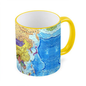 Кружка 3D с принтом Карта 10 в Тюмени, керамика | ёмкость 330 мл | Тематика изображения на принте: map | world | карта | мир
