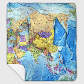 Плед с рукавами с принтом Карта 10 в Тюмени, 100% полиэстер | Закругленные углы, все края обработаны. Ткань не мнется и не растягивается. Размер 170*145 | map | world | карта | мир