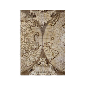 Обложка для паспорта матовая кожа с принтом Карта 12 в Тюмени, натуральная матовая кожа | размер 19,3 х 13,7 см; прозрачные пластиковые крепления | Тематика изображения на принте: map | world | карта | мир