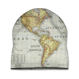 Шапка 3D с принтом Карта 16 в Тюмени, 100% полиэстер | универсальный размер, печать по всей поверхности изделия | Тематика изображения на принте: map | world | карта | мир