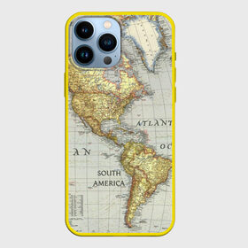 Чехол для iPhone 13 Pro Max с принтом Карта 16 в Тюмени,  |  | Тематика изображения на принте: map | world | карта | мир